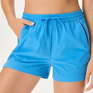 Outdoor voices RARE doing things shorts size small pool blue color bnwot